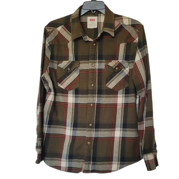 Levi's Plaid Flannel Button-down Shirt - Picture 7 of 7